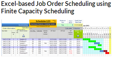 production schedule excel template